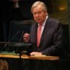UN chief says power has polarized the world and urges leaders to cooperate