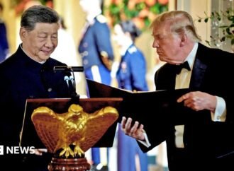 US and China must act as responsible powers together, Xi says as Trump toasts friendship at state dinner