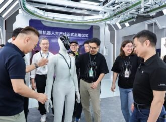 XPENG’s IRON humanoid walks off a new production line as 2026 mass production target holds