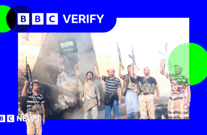 Yemen: Wreckage of downed Saudi fighter jet seen in verified video