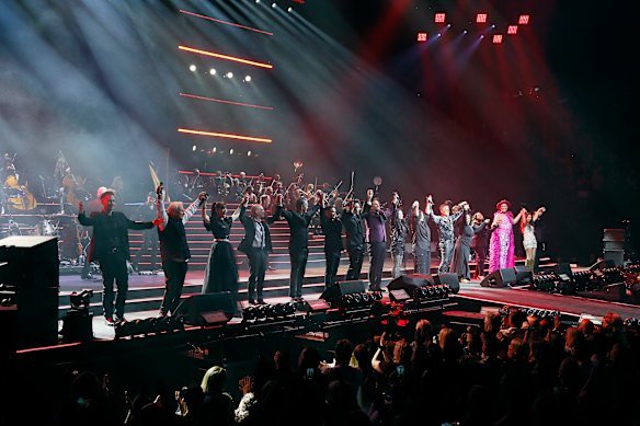 The finale of the three-hour concert.