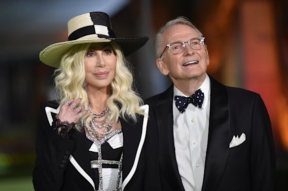 Cher and Bob Mackie at the Academy Museum of Motion Pictures Gala in LA in September 2021.