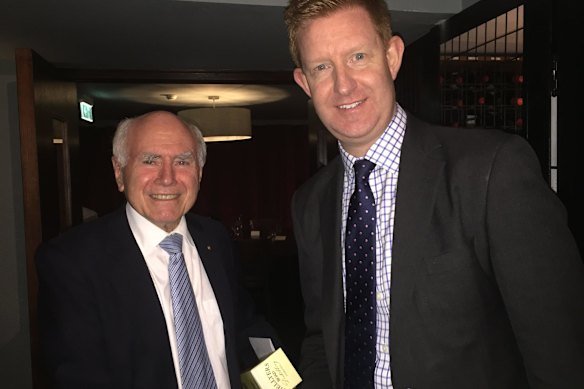 NSW Liberal state director Mark Neeham with former prime minister John Howard.