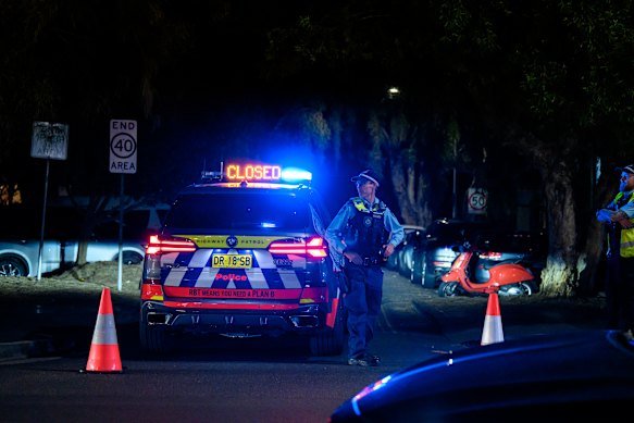 Police established a crime scene at in Chambers Avenue, Bondi.