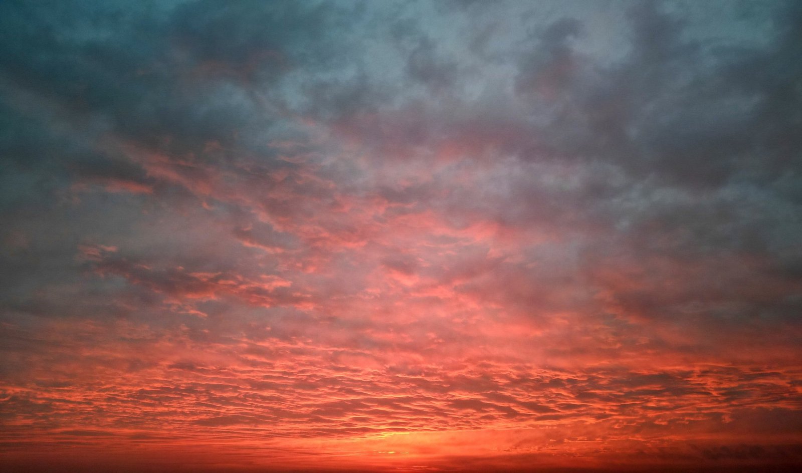 red skies in the morning