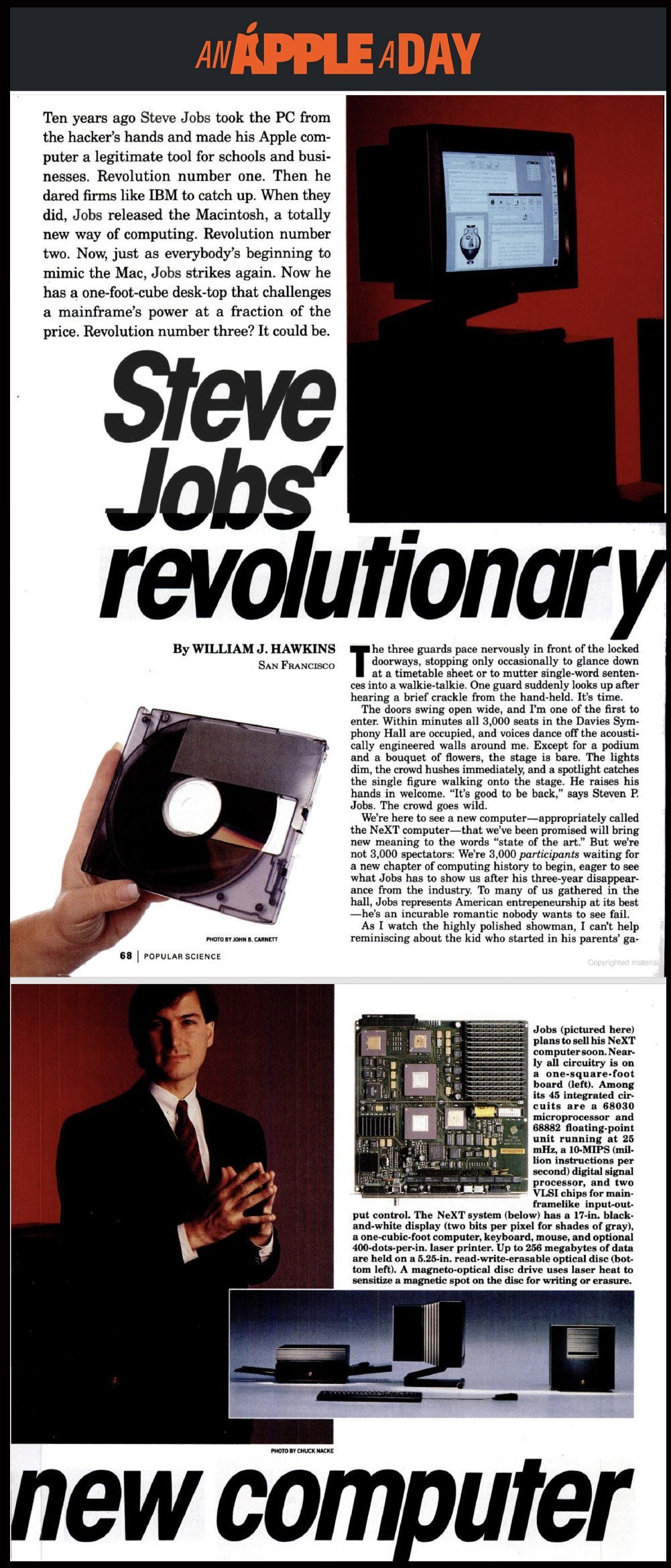 Popular Science article with Steve Jobs