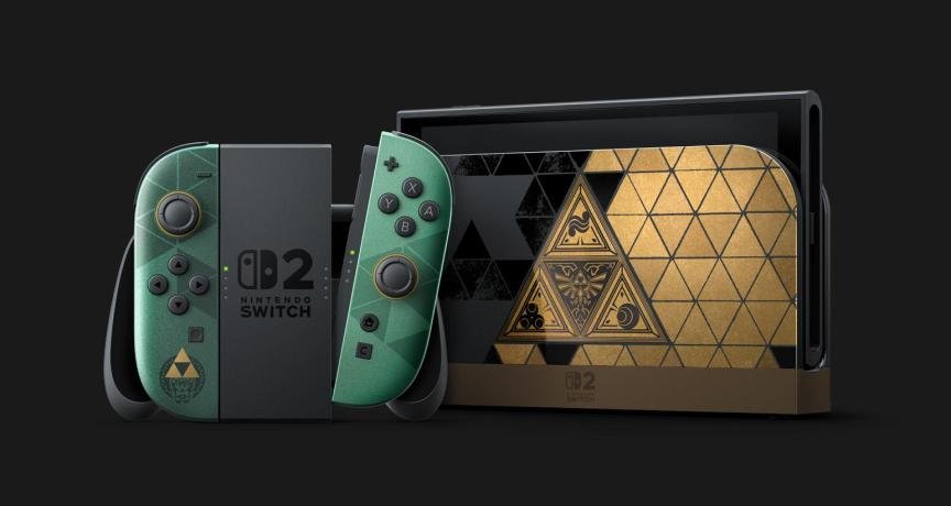 a switch 2 with designs inspired by the legend of zelda
