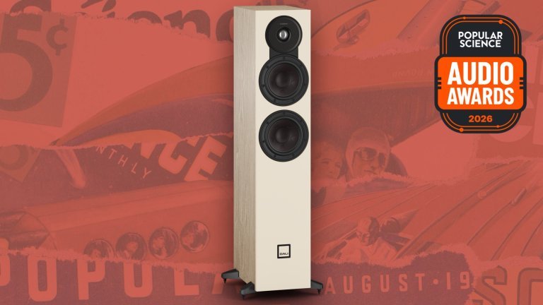 DALI SONIK 5 slim floorstanding speaker in light natural oak