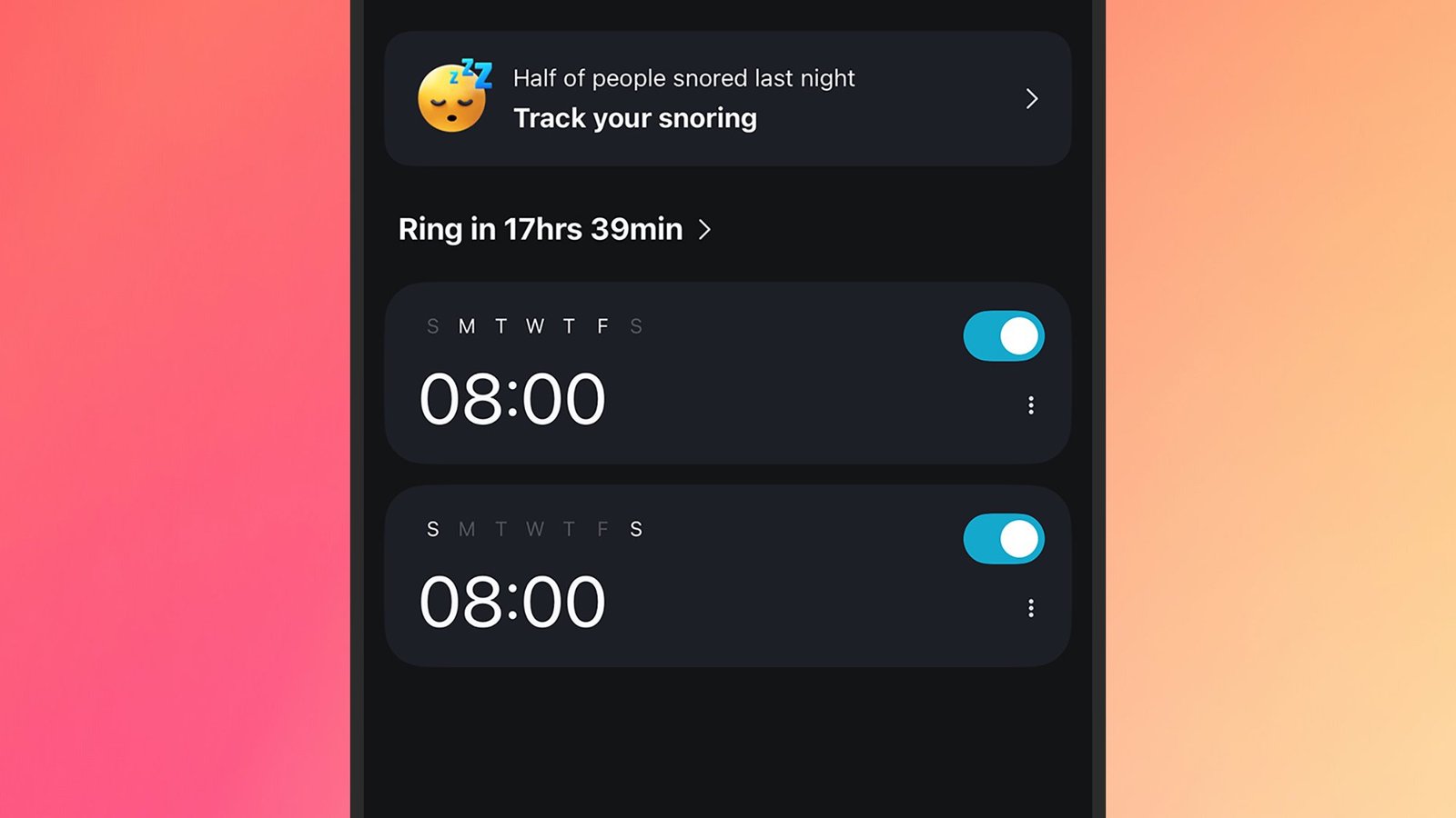 screenshot of alarmy