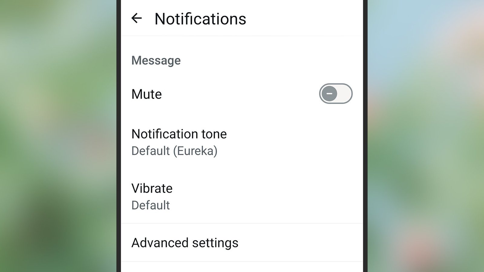 A screenshot of WhatsApps' contacts sound assignments screen on a smartphone