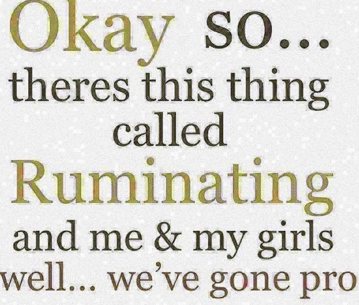 Okay so… there’s this thing called Ruminating and me & my girls well… we’ve gone pro.