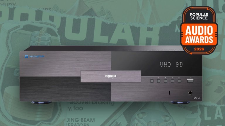Magnetar UDP900 MKII universal disc player in brushed black aluminum