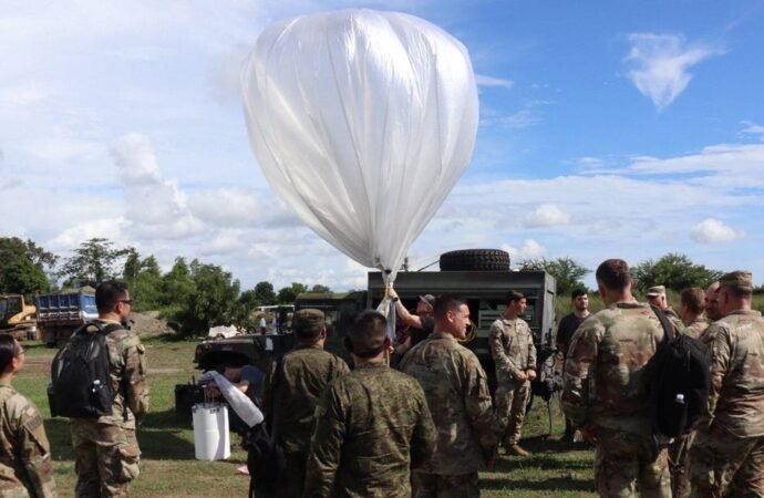 A US Army general says he had a change of heart about high-flying balloons after seeing them in action