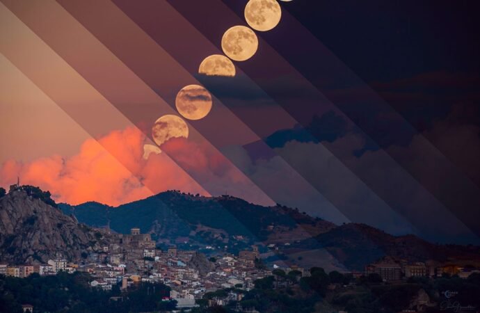 APOD: 2026 October 1 – Harvest Moon with Erupting Mount Etna – NASA Science