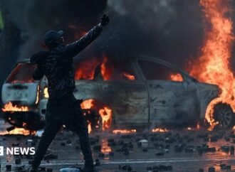 Anti-government protesters battle with police in Albania