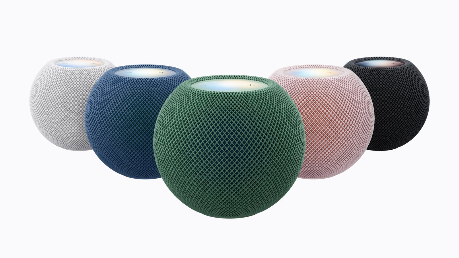 Apple HomePod Mini 2 color lineup.