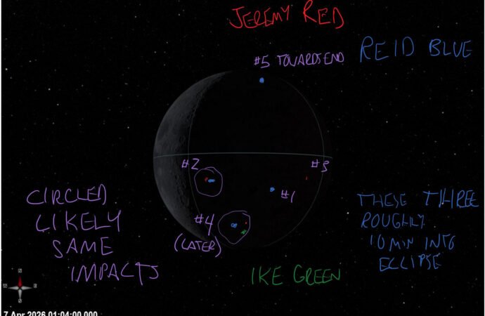 Artemis II Crew Moon Photo Annotations – NASA