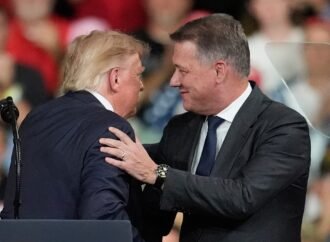 Audi CEO Gernot Döllner appears on stage with Trump at a Republican campaign rally to announce a new car factory in Georgia | Fortune