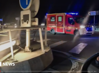 Bus hits train stopped on French side of Channel Tunnel, with 19 injured