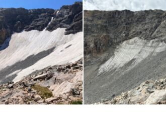 Colorado’s glaciers thinned dramatically due to record low snow and heat in 2026