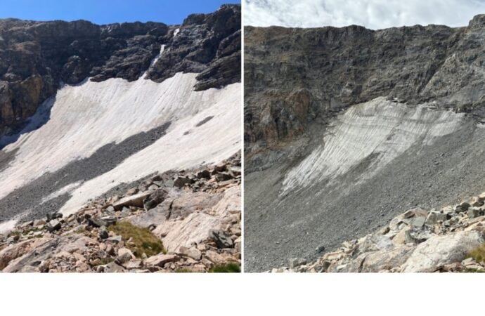 Colorado’s glaciers thinned dramatically due to record low snow and heat in 2026