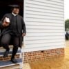 Congregants celebrate the reconstruction of one of America’s oldest Black churches