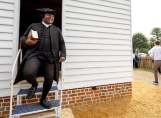 Congregants celebrate the reconstruction of one of America’s oldest Black churches