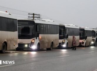 Evacuated Ukrainians from Russian-occupied Oleshky arrive in Belarus