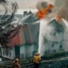 Fast-moving California wildfire burns homes as people are ordered to leave