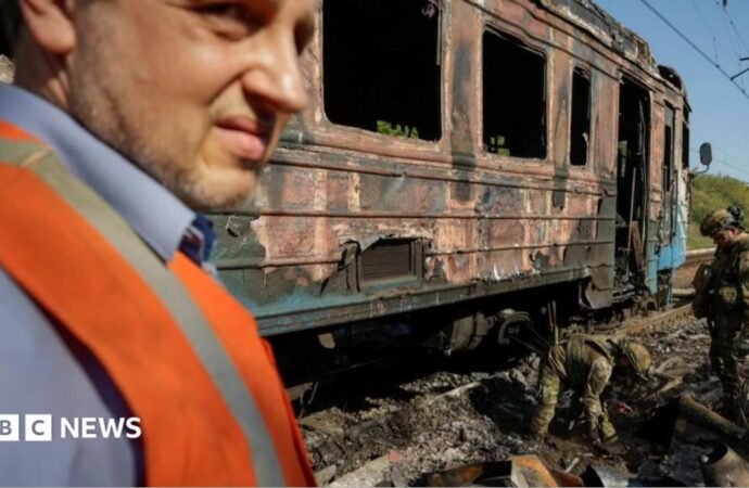 Fear and disruption for Ukraine’s rail passengers as Russia escalates drone attacks
