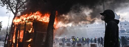 Storefronts close as police in Paris fire tear gas and water cannons on protesters