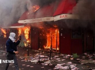 France protests: Violent clashes, looting and buildings ablaze as over 1,000 arrested