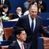 G20 ‘family photo’ cancelled after protests over presence of Russian minister