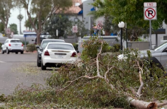 Hail the size of golf balls pummels parts of Arizona as rare storm moves through the West