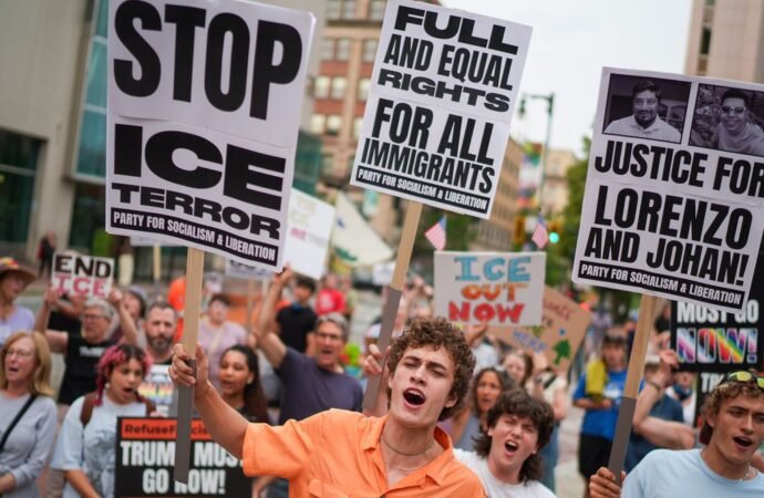 ICE Has Been Dumping Protester Photos Into a Palantir Database