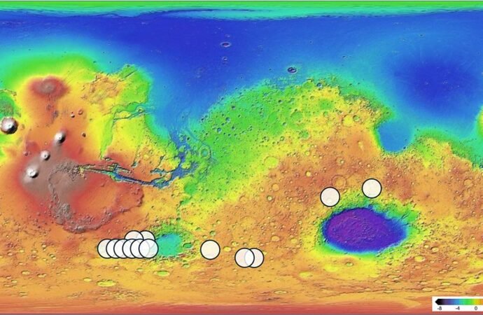 Map Showing Potential Origins of Martian Meteorite Teghaza 001 – NASA Science