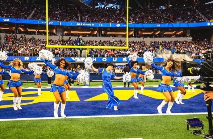 NFL Introduces Celebrity Guest Cheerleaders: On the Sidelines With Comedian Atsuko Okatsuka and the L.A. Rams (EXCLUSIVE)