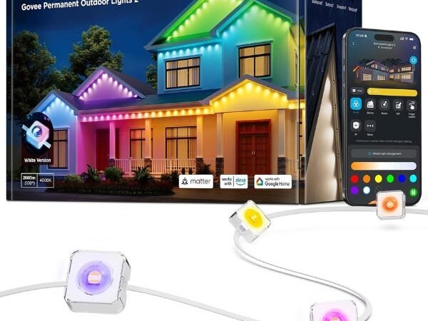 Never hang holiday lights again: Govee’s permanent outdoor lights are $140 off for Prime Day