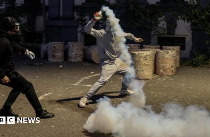 Protesters and police in Albania fight in seventh day of violent clashes