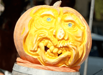 Rocky the pumpkin wins ‘Superbowl of Pumpkin Weigh Offs’ at 2,389 pounds