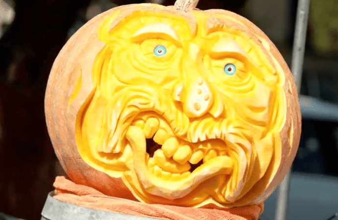 Rocky the pumpkin wins ‘Superbowl of Pumpkin Weigh Offs’ at 2,389 pounds