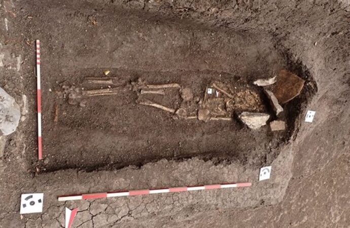 Roman child’s grave contains coin to pay afterlife entry fee