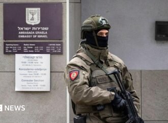 Serbian shot dead after attacking officer outside Israeli embassy, minister says