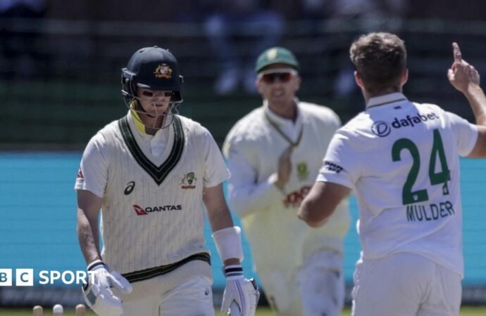 South Africa v Australia: Tourists bundled out for 99 in stark collapse