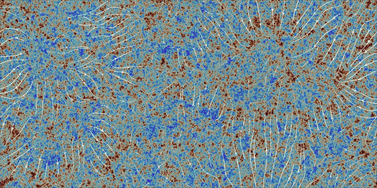 A cosmic map showing the composition of dark matter across the Lumina simulation. Image: Oliver Zier, Center for Astrophysics | Harvard & Smithsonian.