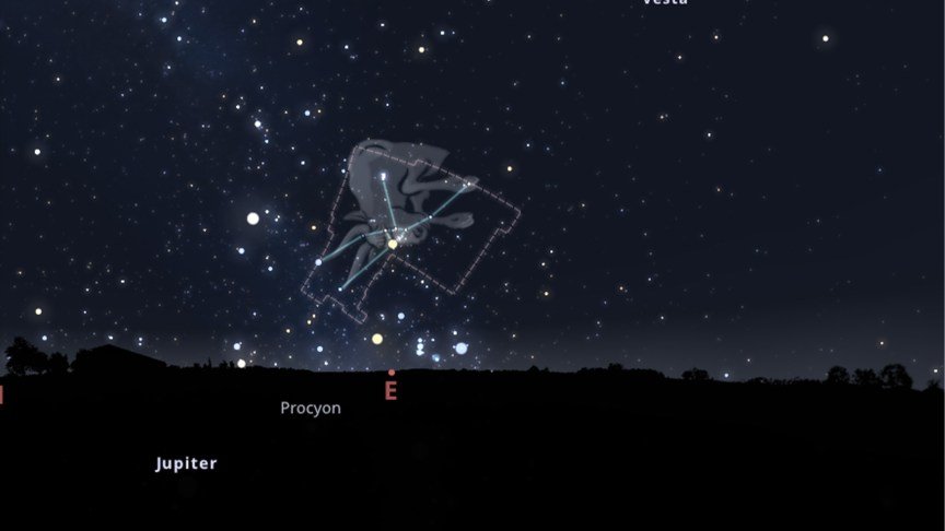 The Taurus constellation in the night sky in November 2026.
