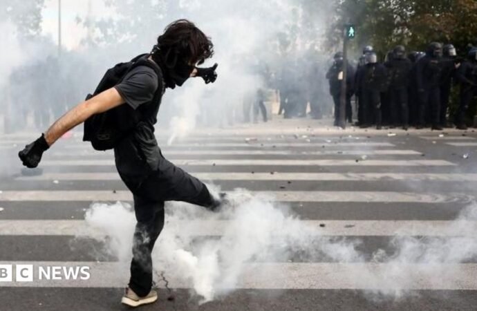 Tear gas in Paris and Marseille as school protests spread and grow across France