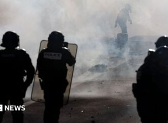 Teenager’s hand blown off during confrontation between France school protesters and riot police