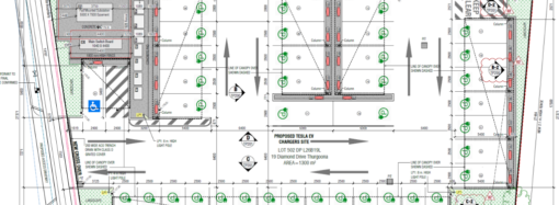 Tesla proposes massive 37-stall Supercharger in Thurgoona