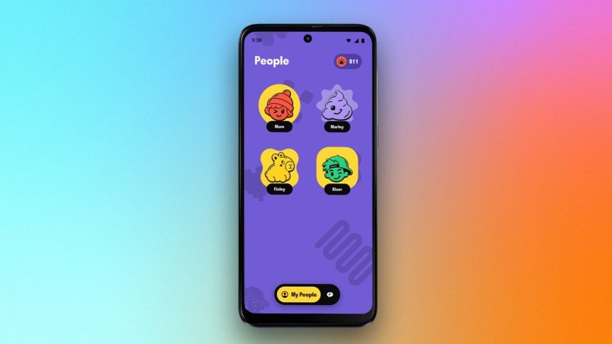 Screen for contacting people